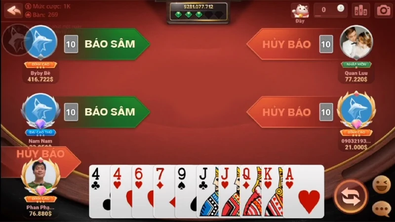 sam loc 2 Bạn nên tìm hiểu về thuật ngữ cũng như cách tính điểm trong game bài này